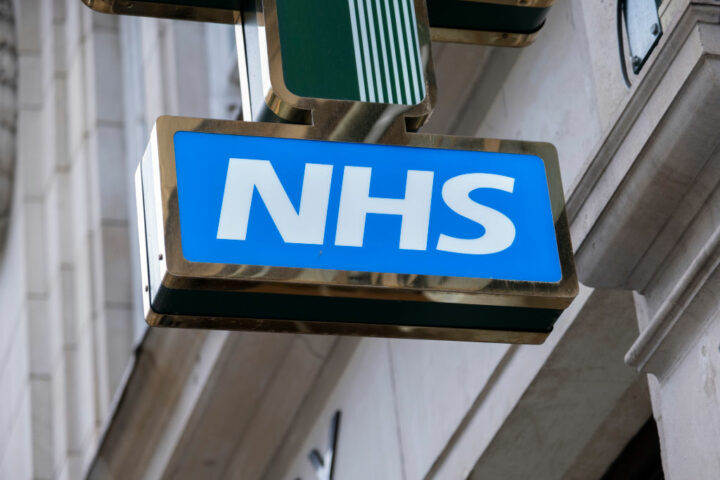 Image of an NHS sign